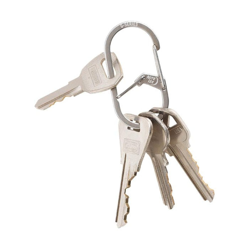 G-Biners Dual Chamber Carabiner - Silver
