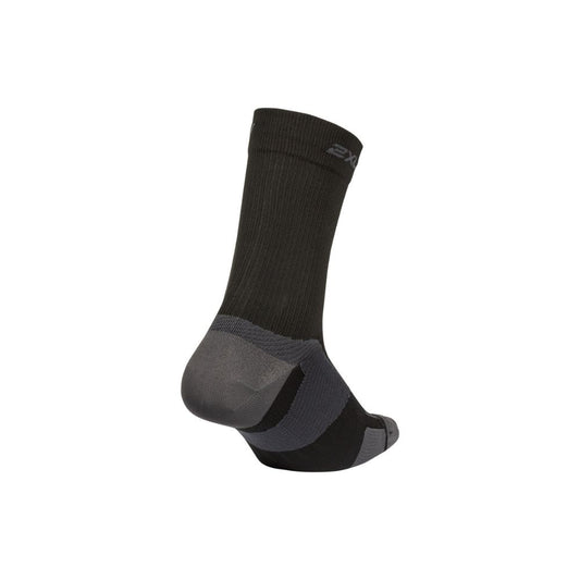 2XU Vectr Ultralight Crew Socks - Black/Titanium
