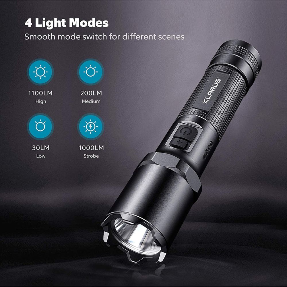 Klarus A1 Rechargeable Tactical Flashlight