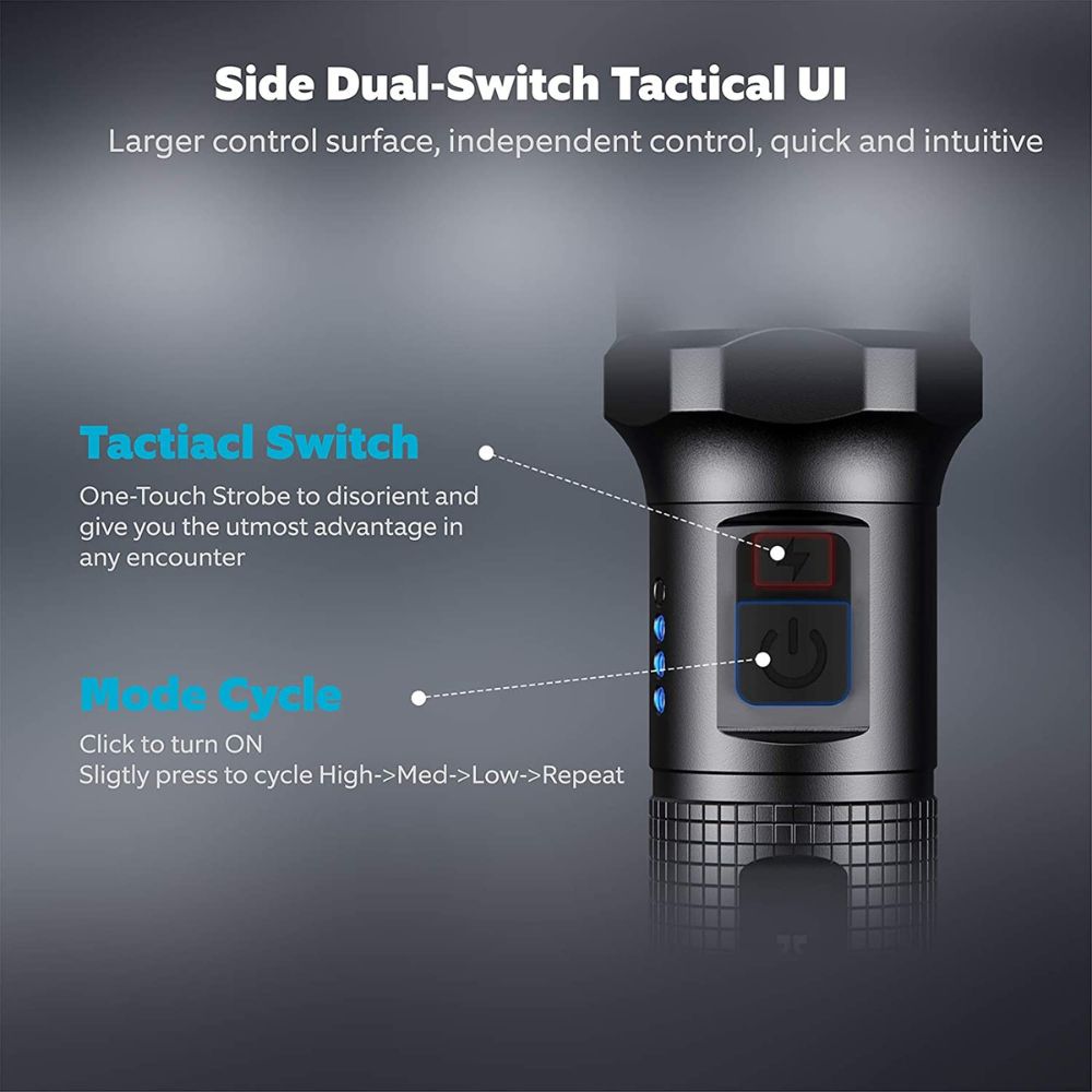 Klarus A1 Rechargeable Tactical Flashlight