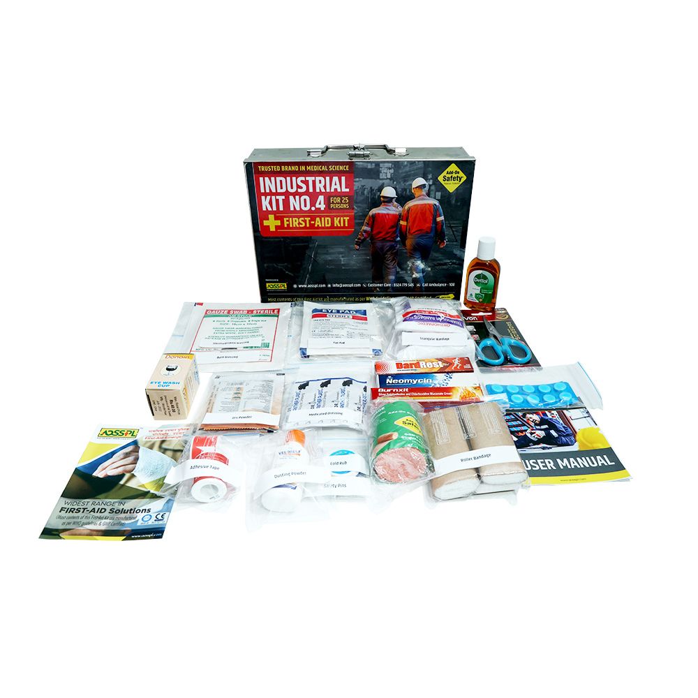AOSSPL INDUSTRIAL KIT NO. 4 First Aid Kit - Red