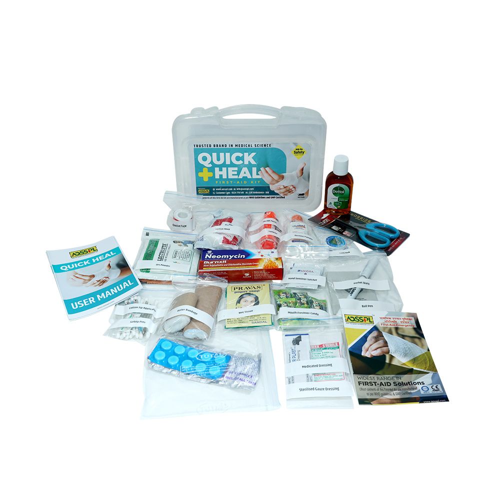 AOSSPL QUICK HEAL First Aid Kit - Clear