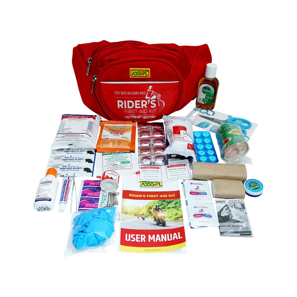 AOSSPL RIDERS KIT First Aid Kit - Red