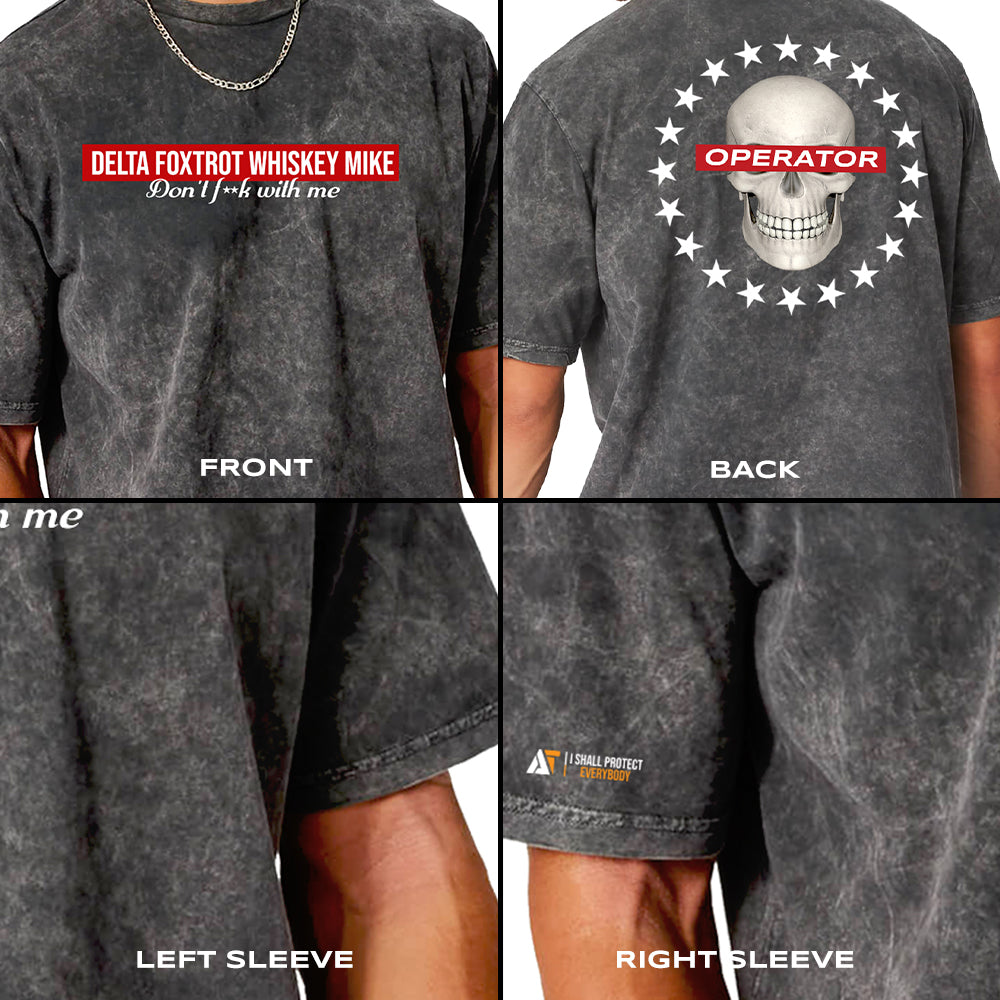 Operator Acid Wash Oversized T-shirt