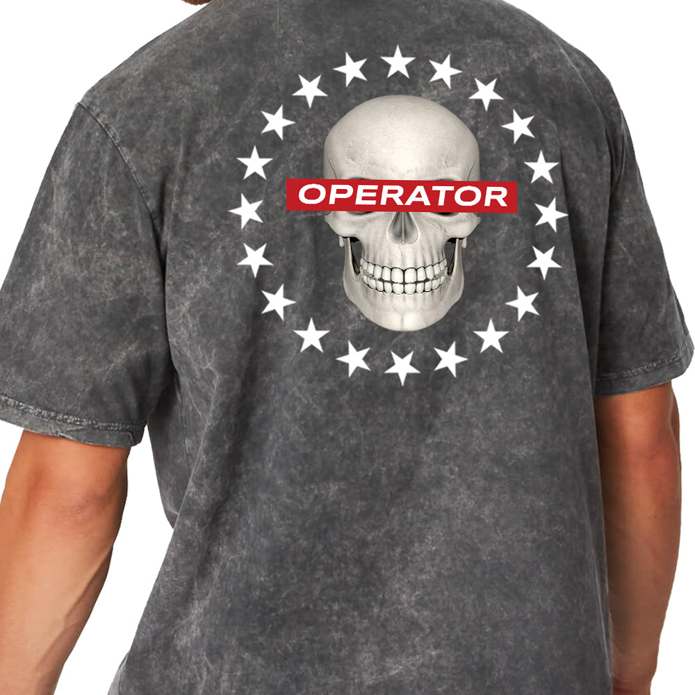 Operator Acid Wash Oversized T-shirt