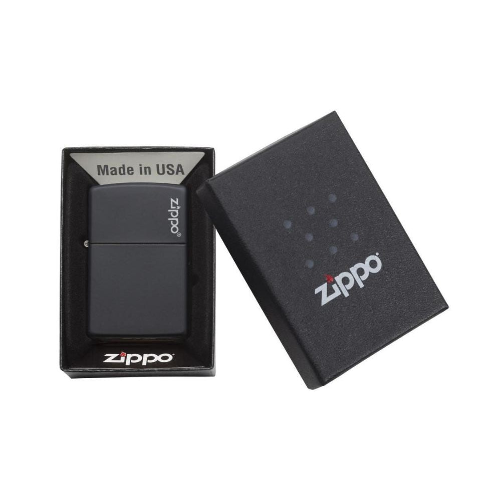 Classic Black Matte with Zippo Logo Lighter