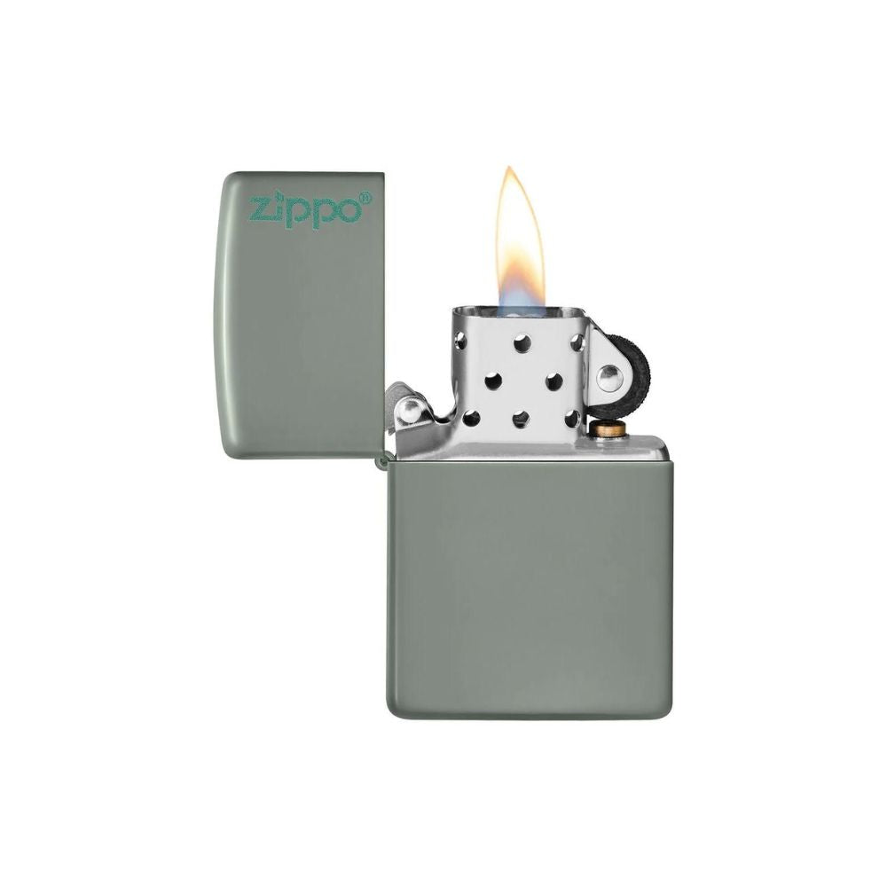 Classic Sage Zippo Logo Lighter