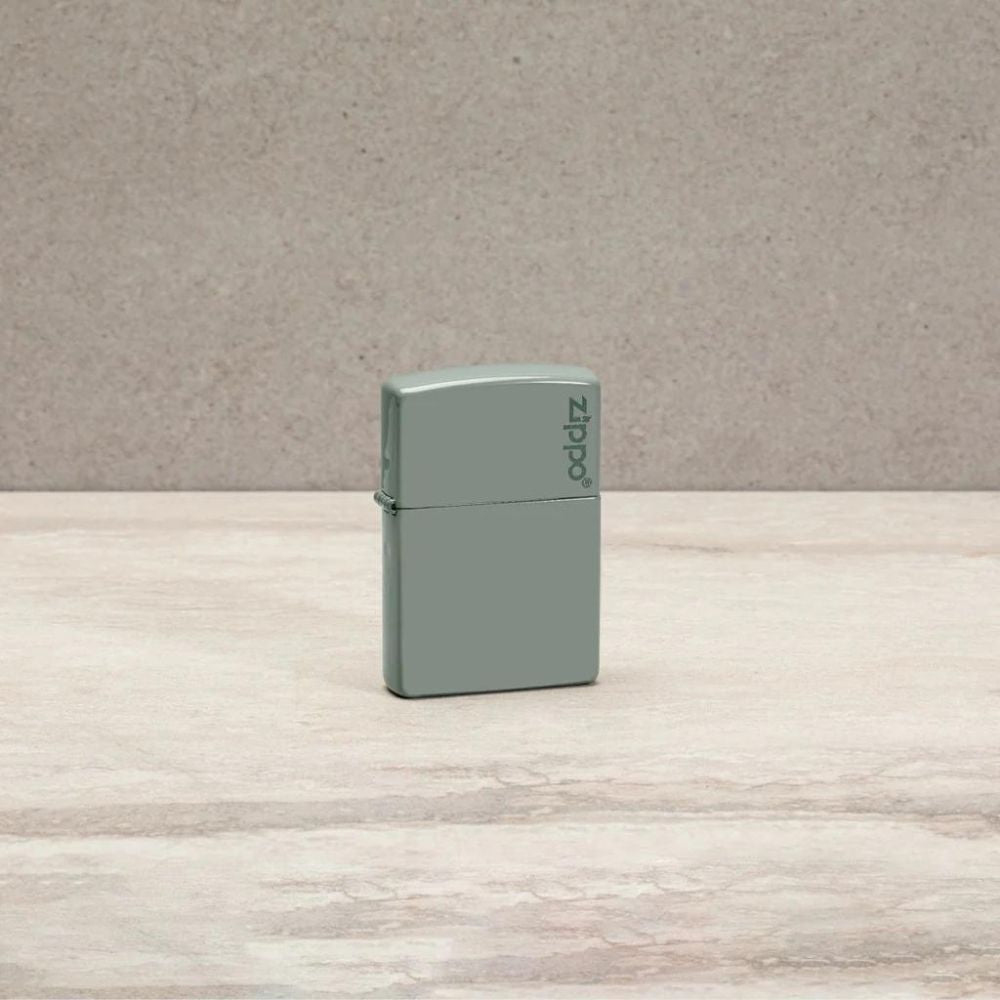 Classic Sage Zippo Logo Lighter