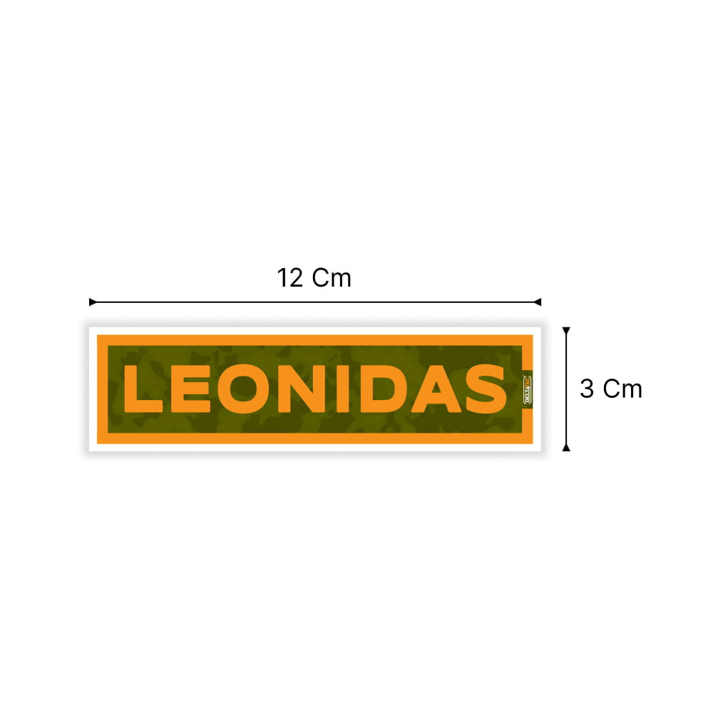 DeltaTac Name Tab Stickers- Leonidas (Pack of 2)