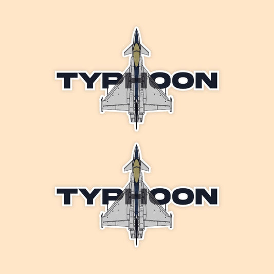 Eurofighter Typhoon Fighter Jet Sticker | Multirole Combat Aircraft Decal | DeltaTac