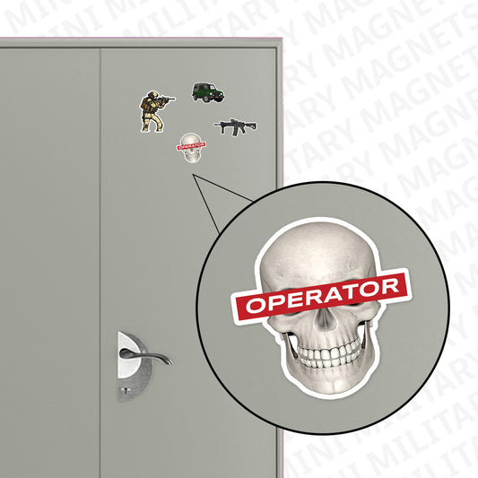 Skull Operator Fridge Mini Magnet
