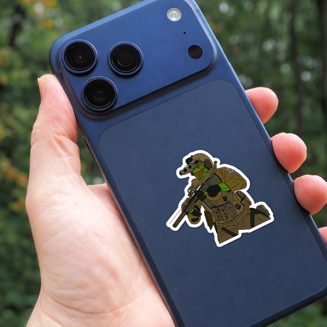 Frog Man Vinyl Sticker