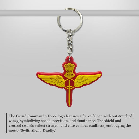 Garud Commando Insignia 3D Keychain