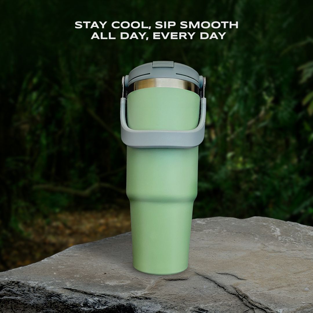 BPA-Free Insulated Green Tumbler