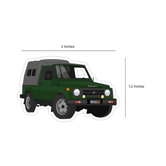 Indian Army Maruti Gypsy Sticker