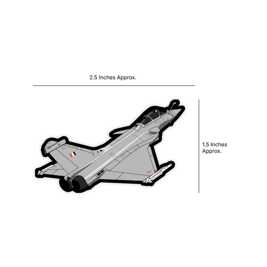 Mini Indian Air Force Dassault Rafale Sticker (Pack of 2) - Mini Military Stickers
