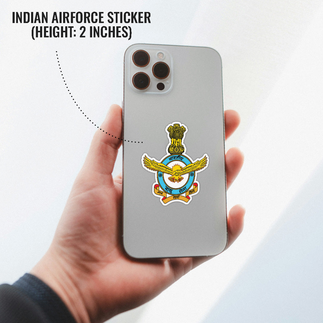 Indian Air Force Logo Stickers (Pack of 2) - Mini Military Series