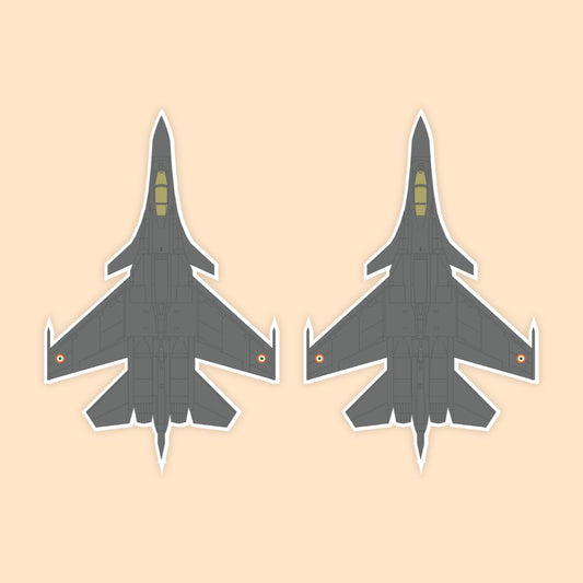 IAF Sukhoi Su-30 MKI Flanker Fighter Sticker | Heavy Fighter Decal | DeltaTac