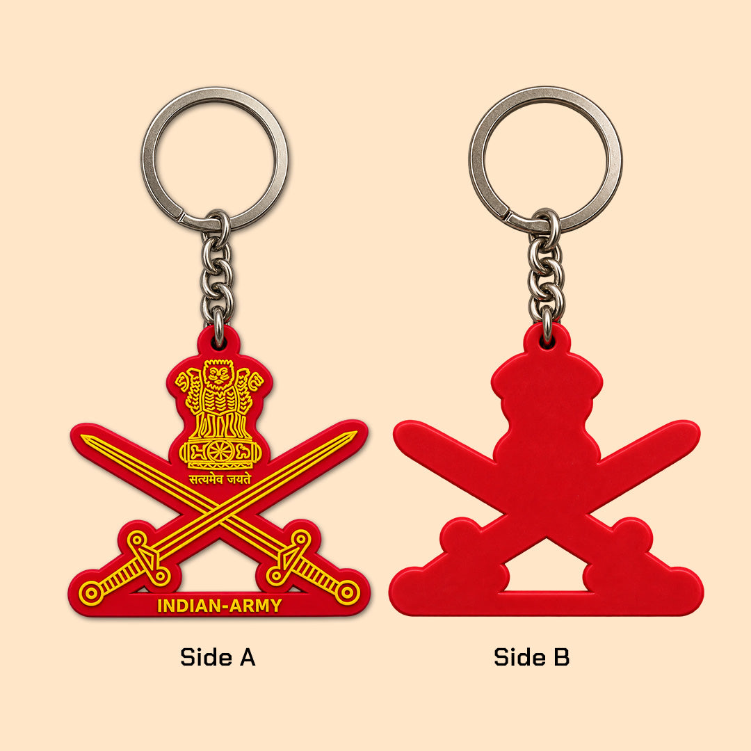 Indian Army Logo 3D Keychain by Deltatac