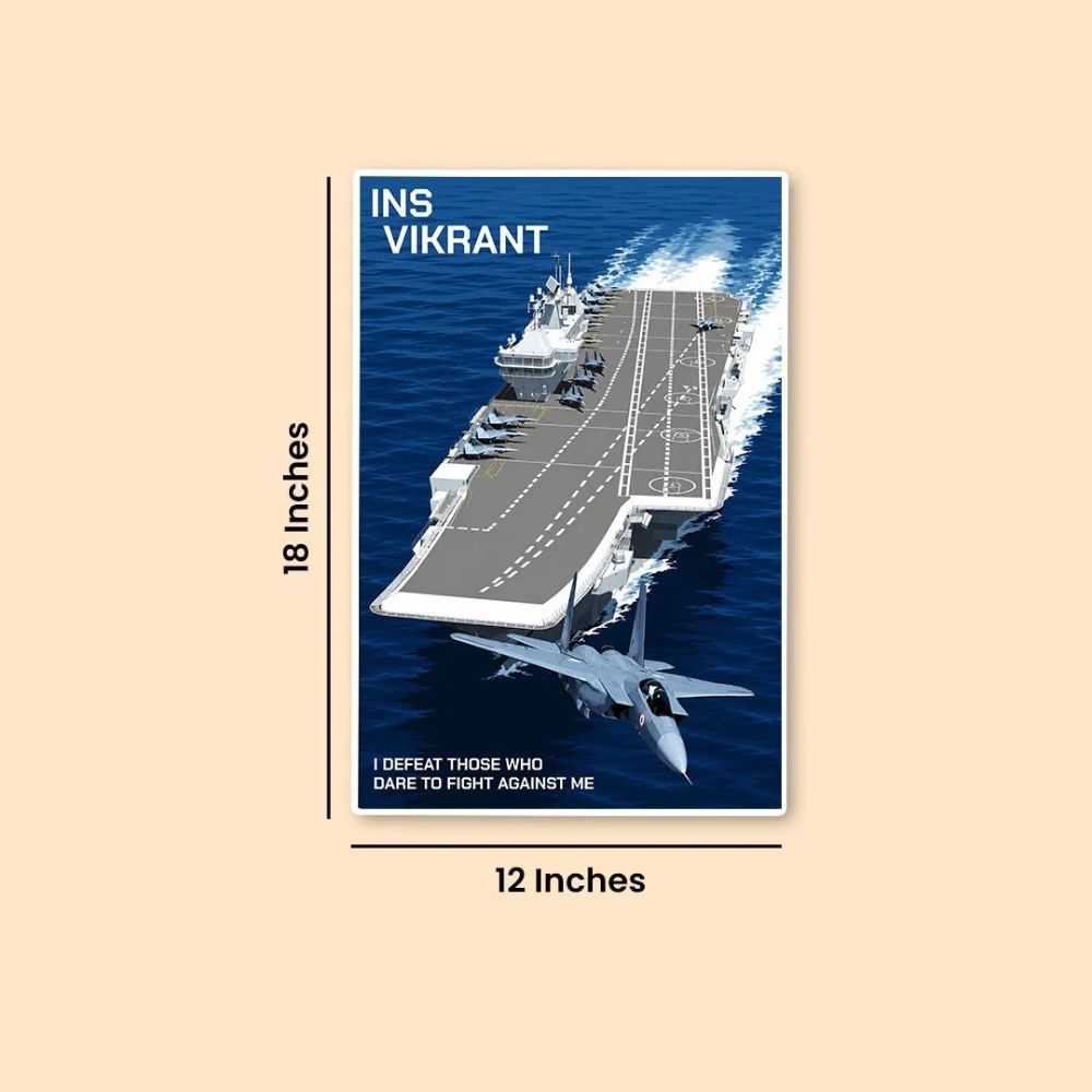 INS Vikrant Poster | Indian Navy Aircraft Carrier