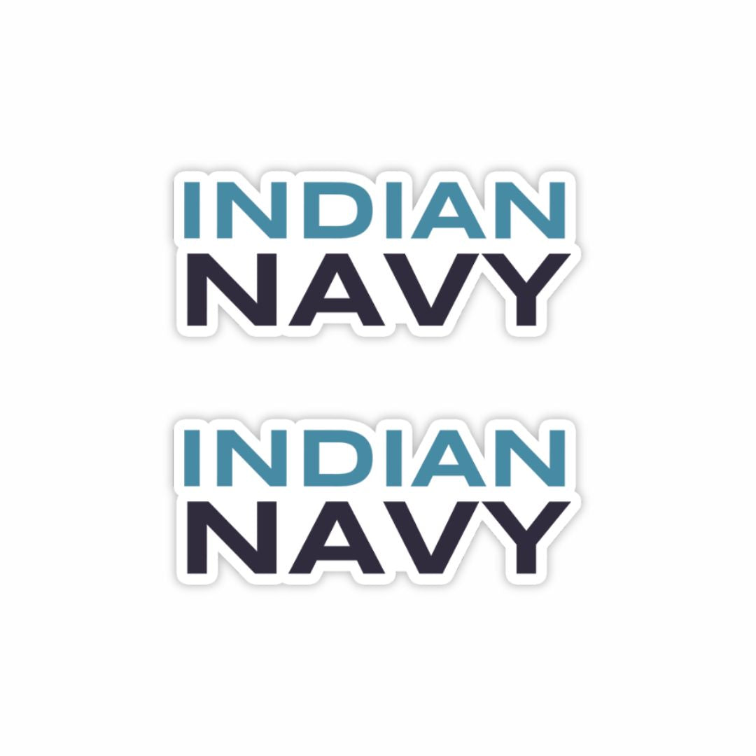 Indian Navy Sticker (Pack of 2) - Mini Military Series
