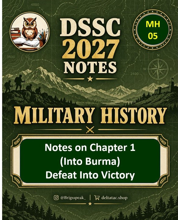 Notes Chapter 1 Into Burma Defeat into Victory DSSC 2027 MH 05