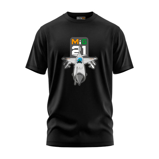 MiG-21 Black Fighter Tee – Fearless Legacy