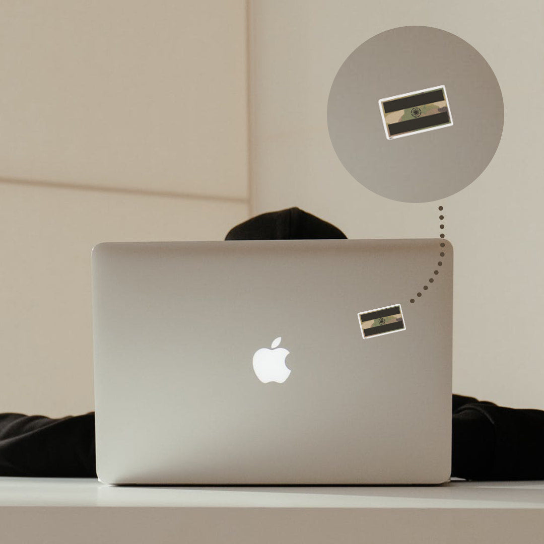 Mini Indian National Camo Flag Sticker