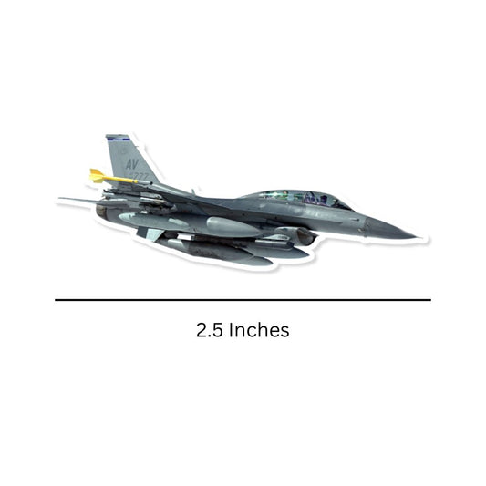 Mini F-16 Sticker Dimensions