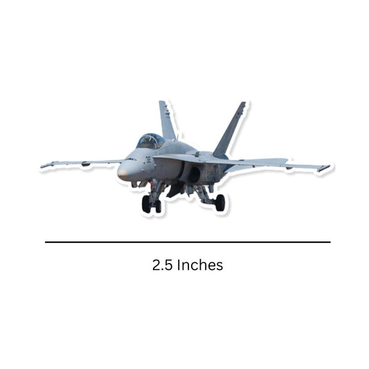 Mini FA-18 Hornet Sticker Dimensions