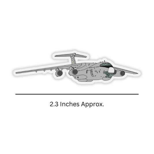 Mini IAF IL-76 MD Aircraft Sticker Dimensions