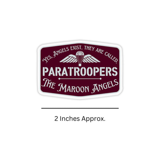 Mini Paratroopers Sticker dimensions