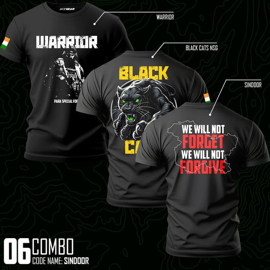 Mission Sindoor Tactical T-Shirt Combo