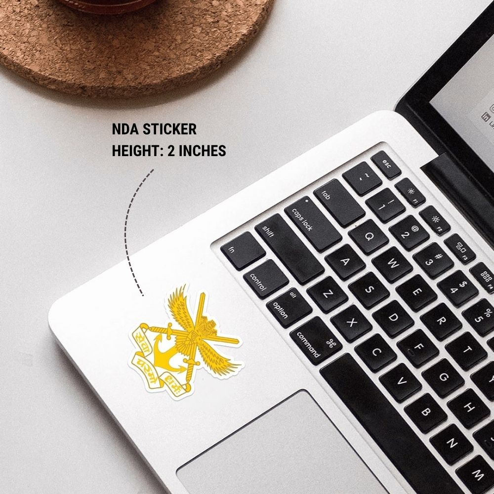 National Defence Academy (NDA) Logo Sticker (Pack of 2) - Mini Military Series