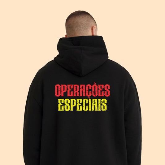 Operações Especiais Black Hoodie | Tactical Lifestyle Essential