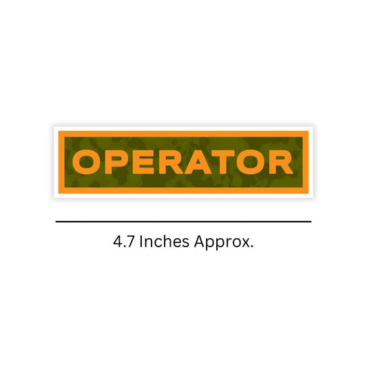 Operator Name Tab Stickers Dimensions