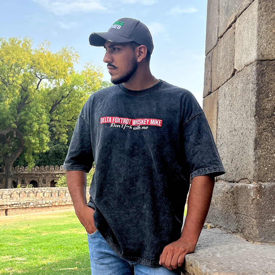 Operator Acid Wash Oversized T-shirt