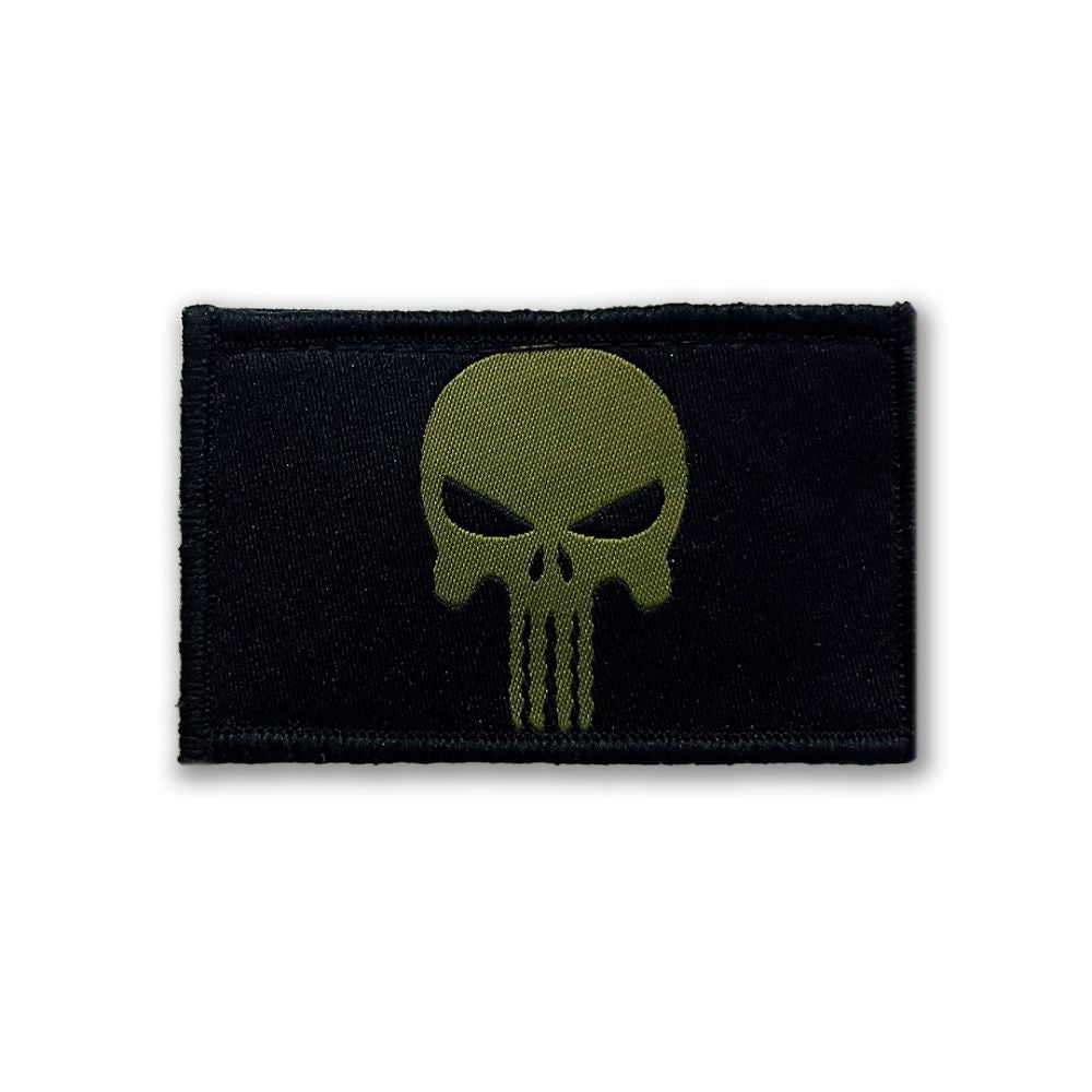 Tactical Velcro Punisher Patches - Set of 2 Embroidered Skull Design