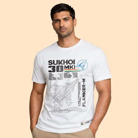 Sukhoi-30 Flanker-H White T-Shirt for men