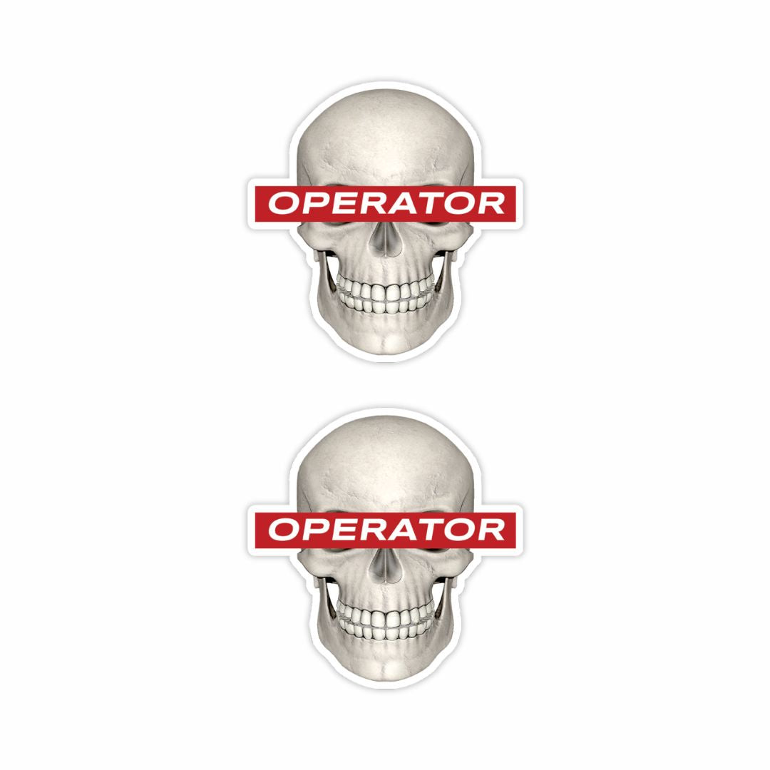 Operator Skull Sticker (Pack of 2) - Mini Military Series