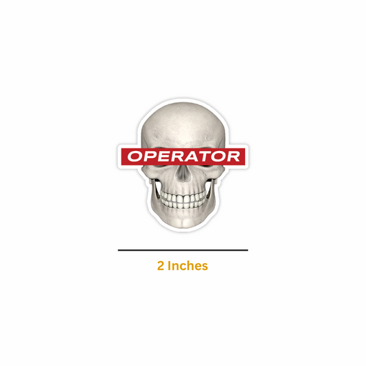 Operator Skull Sticker (Pack of 2) - Mini Military Series