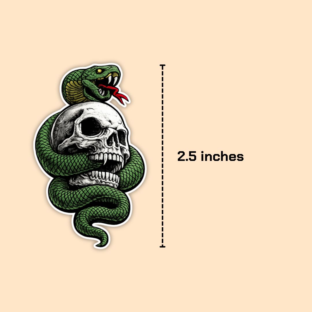 Skull Viper Vinyl Sticker