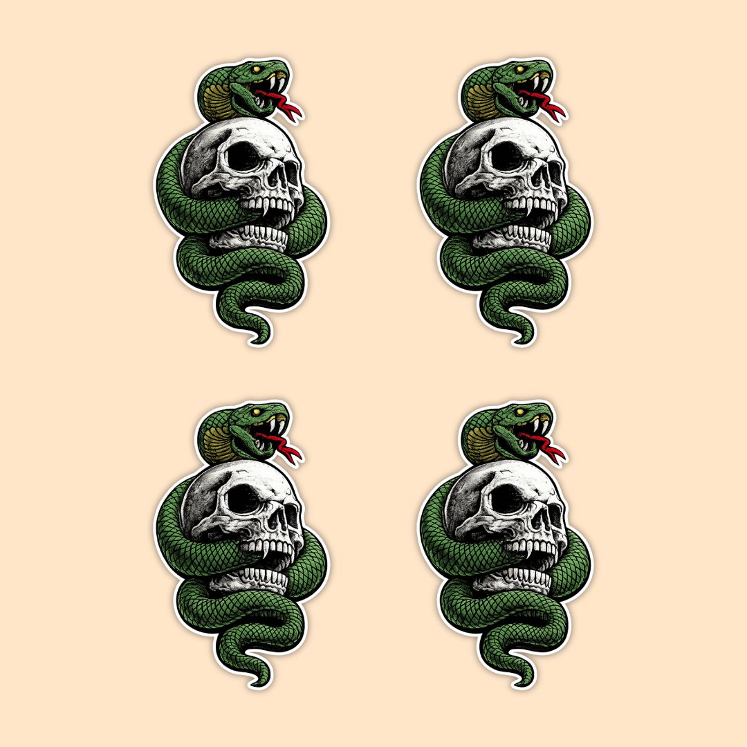 Skull Viper Fridge Magnet