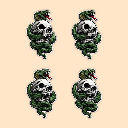 Skull Viper Vinyl Sticker