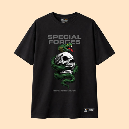 Special Forces Skull Snake T-Shirt