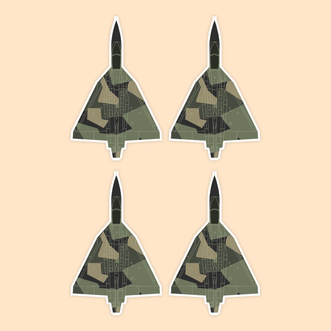 HAL Tejas Terrain Camo Fighter Jet Sticker | Indian Air Force LCA | DeltaTac
