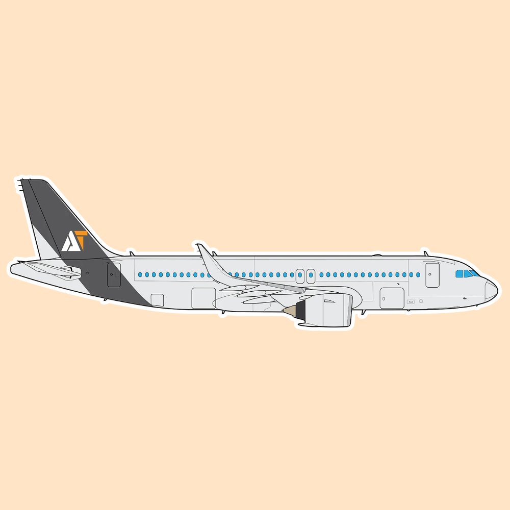 Airbus A320 Sticker | DeltaTac