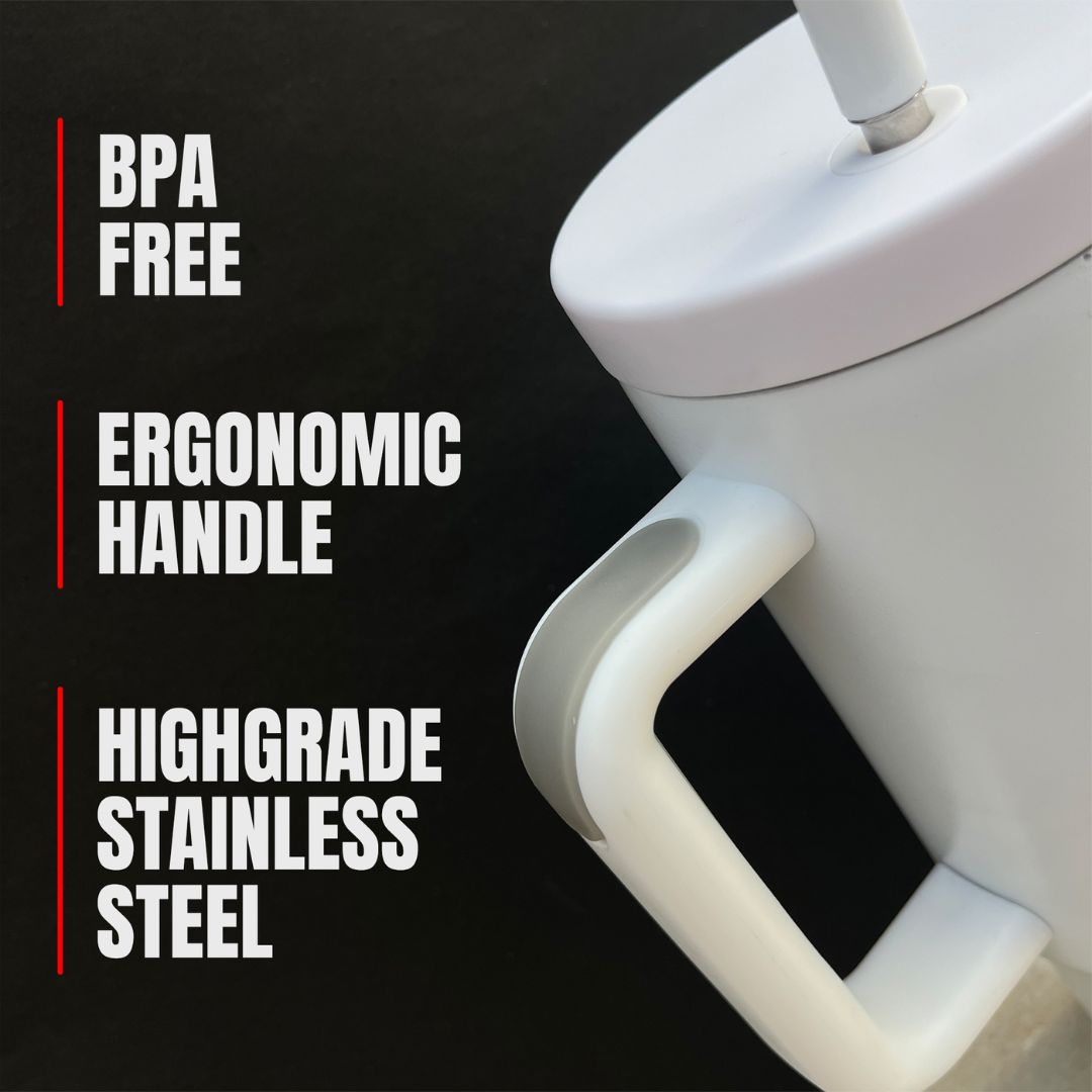 BPA-Free Insulated White Tumbler