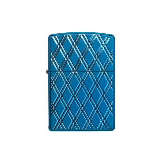 Zippo Armor High Polish Blue Diamonds Lighter