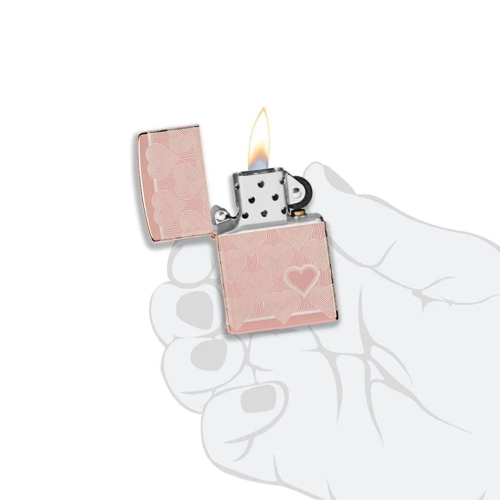 Zippo Heart Design Lighter